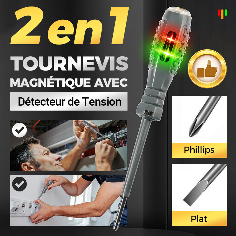 Tournevis Détecteur de Tension avec Lumière LED Intégrée main image 0
