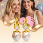 ✨💎🎀 PROMO -50% ! Boucles d'oreilles pendantes en perles étincelantes – Design Élégant, Finition Haute Qualité & Quotidien Chic