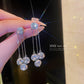 📢💎✨ PROMO -50% ! Boucles d'Oreilles Pétales Rondes en Zircon – Strass Étincelant, Plaqué Or & Hypoallergénique (Doré/Argenté)