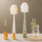 🧽  Brosse Nettoyante 5-en-1 pour Bouteilles – Multifonctionnelle, Idéale pour Couvercles & Ustensiles de Cuisine ✨