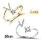 💍💖 PROMO -50% ! Bague Initiale d'Amour – Personnalisable, Or/Acier Inoxydable, Hypoallergénique, Ajustable (Cadeau Romantique)