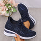 💎 53% DE RÉDUCTION ! 💎 Chaussures de Sport Orthopédiques pour Femme – Cuir Haut de Gamme, Strass Élégants & Soutien Postural Médical ✨👟