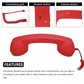 🤣📞Vintage Retro Telephone Handset ✨The most unique Christmas gift! Perfect for music lovers🎄