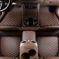 Tapis de sol de voiture en cuir imperméable - Lot de 5