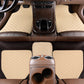 Tapis de sol de voiture en cuir imperméable - Lot de 5