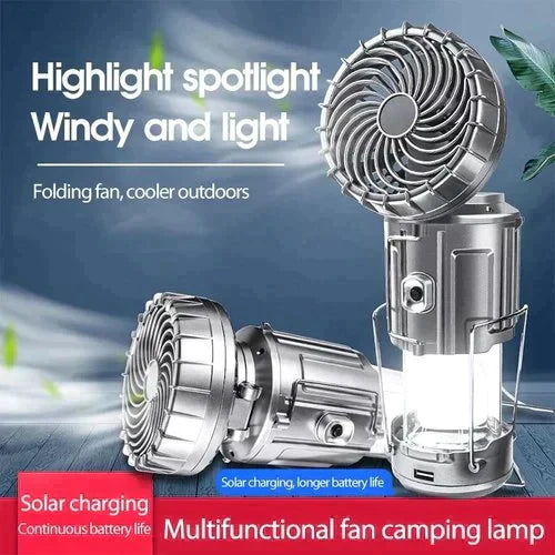 💡💡🎁Vente chaude 50% de réduction🎁🔥Lanterne de camping LED portable avec ventilateur