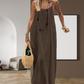 Robe Longue Décontractée Femme – Dos Nu Nœud, Bretelles Réglables, Coupe Ample & 6 Couleurs S–2XL 👡