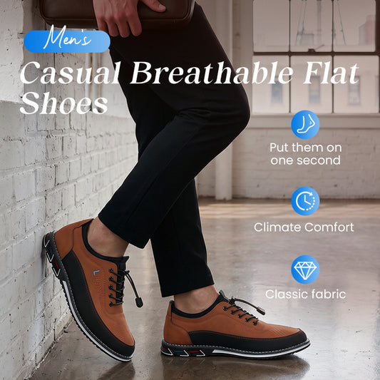 Chaussures en cuir à la mode classique pour hommes【LIVRAISON GRATUITE】