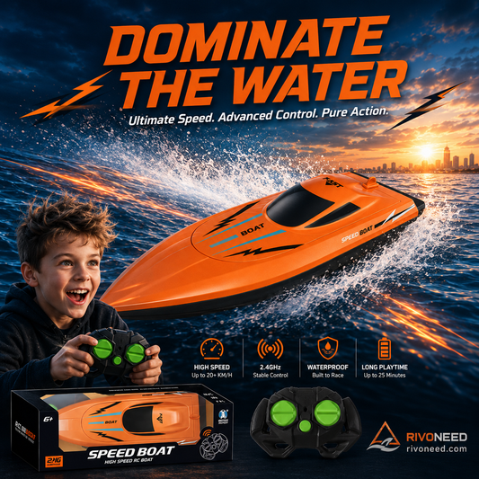 🎮 🚢 MOITIÉ PRIX ! Bateau radiocommandé 2,4 GHz haute vitesse avec double moteur