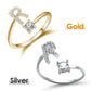 💍💖 PROMO -50% ! Bague Initiale d'Amour – Personnalisable, Or/Acier Inoxydable, Hypoallergénique, Ajustable (Cadeau Romantique)