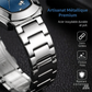⏳PROMO LIMITÉE 50%⌚Montre Homme Quartz Cadran Losange – Acier Inoxydable, Cadran Dégradé, 8 Combinaisons, Style Unique & Élégant✨