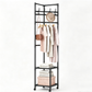 📢📢50% DE RÉDUCTION !! ⏰ Portant à Vêtements Gain de Place – Fer – Design Compact & Crochets Multiples for Chambre & Buanderie ✨