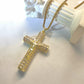 📢✝️✨ PROMO -64% ! Collier Pendentif Crucifix Jésus Plaqué Or 14K – Protection Spirituelle, Boîte Cadeau Incluse (Livraison Rapide)