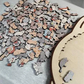 🐱Puzzle en bois représentant un chat aux couleurs Morandi, 135 pièces🎁