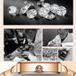 💎 Montre carrée de mode pour femme avec diamants - Or Rose