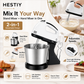 🥄 Batteur Électrique 2-en-1 sur Socle et Portatif – 150 W – 7 Vitesses – Bol 2 L + Fouets & Crochets – Prise UK 🍰