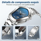 ⏳PROMO LIMITÉE 50%⌚Montre Homme Quartz Cadran Losange – Acier Inoxydable, Cadran Dégradé, 8 Combinaisons, Style Unique & Élégant✨
