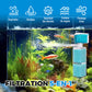 🐠 Filtre d'aquarium 5-en-1 – Fini l'eau trouble et les déchets au fond – Filtration 3 couches, débit réglable, ultra-silencieux 36 dB – Idéal pour aquarium 450–2450 L/h 💧