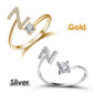 💍💖 PROMO -50% ! Bague Initiale d'Amour – Personnalisable, Or/Acier Inoxydable, Hypoallergénique, Ajustable (Cadeau Romantique)