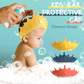 👑 Bonnet de douche imperméable bébé – Bord relevé anti-eau (yeux et oreilles protégés), boucle ajustable – Matériau PP+TPE inodore et antibactérien – Modèle couronne dessin animé (3 couleurs) – Dès 6 mois 🛁✨
