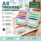 💊🛒 -50% ! 🗂️Organisateur de Médicaments A8 Étanche – 14 Grandes Pochettes Zippées, Code Couleur & Design Discret.