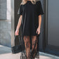 🔥Profitez dès maintenant de 50 % de réduction✨T-shirt à manches courtes et motif floral en patchwork / Robe longue ample