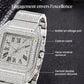 ⌚✨ PROMO FLASH 50% ! Montre Carrée en Strass Femme – Élégante, Brillante, Mouvement Quartz, Idéale Cadeau 💝