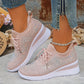 💎 53% DE RÉDUCTION ! 💎 Chaussures de Sport Orthopédiques pour Femme – Cuir Haut de Gamme, Strass Élégants & Soutien Postural Médical ✨👟