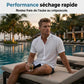 Chemise à manches courtes et col montant pour homme - Été