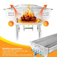 🔥✨ PROMO -50% ! Barbecue Charbon Pliable Acier Inox – Compact, Portable & Parfait pour Camping ou Jardin