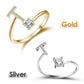 💍💖 PROMO -50% ! Bague Initiale d'Amour – Personnalisable, Or/Acier Inoxydable, Hypoallergénique, Ajustable (Cadeau Romantique)