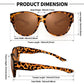 💎🕶️💜 PROMO -50% ! Lunettes de Soleil Oversize Œil de Chat 2026 – Polarées UV400, Portables sur Lunettes de Vue (Multicouleurs)