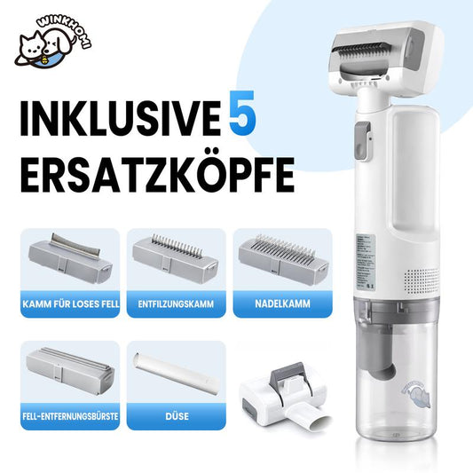 🐾 Kit de toilettage multifonction pour animaux – Démêleur électrique silencieux & tondeuse pour chats & chiens, aspire les poils ✂️🔇