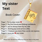 👑📖 PROMO -50% ! Collier Livre "Ma Petite Étoile" pour Fille – Message Personnalisable, Acier Inox & Boîte Cadeau (Livraison Mondiale)