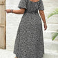 Robe Longue Grande Taille Bohème à Imprimé Fleuri et Fente