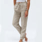 🌸🩳 DERNIER JOUR DE SOLDES -50% ! Pantalon Décontracté Femme en Coton & Lin – Taille Élastique & Coupe Confortable (Multi-couleurs, Tailles Variées)