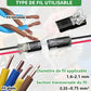 🏆⚡🛠️ PROMO FLASH -50% ! Connecteurs Rapides de Câblage – Sans Dénudage, Verrouillage Levier, 18-22 AWG, 2 Broches, Parfait LED, Audio, Voiture, Maison