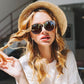 💎🕶️💜 PROMO -50% ! Lunettes de Soleil Oversize Œil de Chat 2026 – Polarées UV400, Portables sur Lunettes de Vue (Multicouleurs)