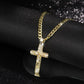 📢✝️✨ PROMO -64% ! Collier Pendentif Crucifix Jésus Plaqué Or 14K – Protection Spirituelle, Boîte Cadeau Incluse (Livraison Rapide)