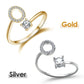 💍💖 PROMO -50% ! Bague Initiale d'Amour – Personnalisable, Or/Acier Inoxydable, Hypoallergénique, Ajustable (Cadeau Romantique)
