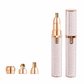 ✂️ Tondeuse de précision 3-en-1 – Têtes interchangeables, lames lavables, rechargeable USB – Design ergonomique compact pour visage et corps ✨
