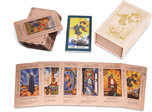 ✨ 50% DE RÉDUCTION ! 🌹 Jeu de Tarot Holographique – Cartes Irisées, Précision Intuitive & Design Élégant 🔮