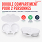 🥚 Cuiseur à Œufs Anti-Éclaboussures – PP Alimentaire – Double Cavité & Couvercle Hermétique – Œuf Poché Sain au Micro-Ondes sans Effort 🌿