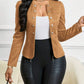 🔥🎁 PROMO -50% ! Veste Femme Daim Synthétique – Sans Col, Boutonnage Avant, 5 Couleurs, Tailles S-2XL