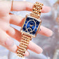 💎 Montre carrée de mode pour femme avec diamants - Or Rose