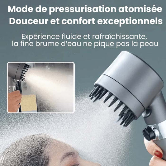 🚿 50% DE RÉDUCTION! 💧 Ensemble de Pommeau de Douche Multifonctionnel Haute Pression – 4 Modes, Design Épuré & Filtration Améliorée Pour Une Douche Revitalisante ✨