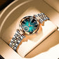 Montres de luxe pour femmes en acier inoxydable étanche quartz femelle de bracelet femelle cadeau fille + boîte