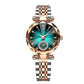 Montres de luxe pour femmes en acier inoxydable étanche quartz femelle de bracelet femelle cadeau fille + boîte