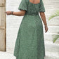 Robe Longue Grande Taille Bohème à Imprimé Fleuri et Fente