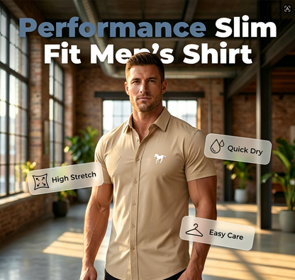 Chemise Slim Fit Extensible pour Homme